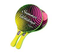 Par de raquetas de playa de Padel Beach Tennis con pelota blanda, juego de raquetas de madera para playa, piscina, playa y jardín, resistentes y ligeras