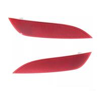 Par de reflectores de parachoques traseros compatibles con Ford Focus Hatchback 2015-2018, pieza de repuesto F1EZ13A565A F1EZ13A565B, material ABS resistente rojo, fácil instalación