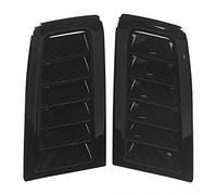 Par de Rejillas de ventilación Delanteras para capó, Repuesto de Salida de Aire para Focus RS MK2 Style Universal (Negro Brillante)