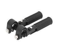 Par de reposapiés para motocicleta, soporte para reposapiés para motor de 1 pulgada (negro)