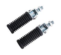 Par de reposapiés plegables para motocicleta con patas traseras de 10 mm, rosca de aluminio, izquierda y derecha