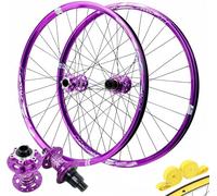 Par de Ruedas de Bicicleta con Freno de Disco, Eje pasante de 26, 27,5 y 29 Pulgadas para Cassette de 8 a 12 velocidades, aleación de Aluminio, MTB, 2 rodamientos Delanteros y 4 TR