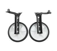 Par de ruedas de entrenamiento de bicicleta multivelocidad ajustables para bicicletas de 16 y 24 pulgadas, estabilizadores de apoyo al equilibrio y confianza en la conducción (negro)