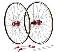 Par de ruedas MTB 27,5 Pulgadas, Llanta MTB Aluminio, Rueda Bicicleta Delantera y Trasera con Freno de Disco 6 Agujeros, Bloqueo Rápido, 32 Radios, Buje Rodamientos Sellado para Cassette de 7 a 12
