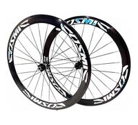 Par De Ruedas para Bicicleta De Carretera, Llantas De Aleación De Aluminio 700C para Casete De 8 A 11 Velocidades. Frenos De Disco 50 Mm, QR-100/135 Mm Delanteros 2 Traseros 4 Rodamientos