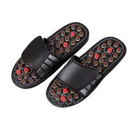 Par de sandalias de masaje - Chanclas reflexológicas transpirables, zapatillas ajustables para acupresión | Masajeador terapéutico para los pies para casa, relajación en el apartamento, zapatos spa