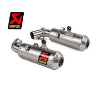 PAR DE SILENCIOSOS DE TITANIO AKRAPOVIC PARA DUCATI HYPERMOTARD 950 / SP 2019-20