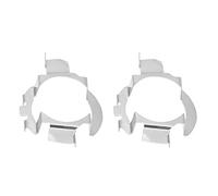 Par de soporte de la base de la luz del coche del retenedor del retenedor LED del adaptador del bulbo de la linterna de aluminio universal H7