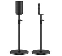Par de soportes de altavoz de suelo ajustables en altura para altavoces Sony SA-RS5 - Soporte robusto para altavoz trasero inalámbrico Sony SA-RS5 con gestión de cables (soporte de soporte para