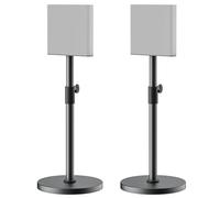 Par de soportes de altavoz para Sony Bravia Theatre Quad HT-A9M2 - Soporte de altavoz de sonido envolvente de altura ajustable para Sony HT-A9M2 con gestión de cables (solo soporte)