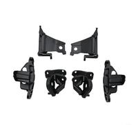 Par de soportes de faros delanteros para 308 408 RCZ 2007-2016 reemplazo 6212.E3 6212.E4 negro ABS plástico resistente duradero fácil montaje directo accesorios de coche