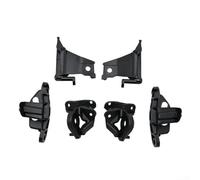 Par de soportes delanteros para faros delanteros para 308 408 RCZ 2007-2016, sustituye a 6212.E3 6212.E4, marco de soporte de montaje de lámpara de plástico ABS, color negro