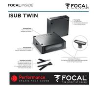 Focal Isub Twin Subwoofer Par Soporte Pasivo Subwoofer 2 X Bajo Carcasa