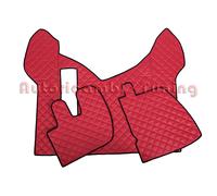 PAR DE TAPICES + CUBRE TAQUILLA ECO PIEL ROJO RENAULT PREMIUM DESDE 2005