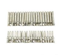 Par de terminales de conector solar macho hembra núcleo interior contactos de cobre estañado 2,5-6 mm² Conexión de presión para sistemas de energía alternativos, 10 pares (50 pares)