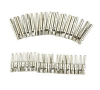 Par de terminales de conector solar, núcleo interior macho hembra, contactos de cobre, material estañado para prensa de cableado de 2,5/4/6 mm2, tipo de conexión, rango de temperatura de estado