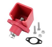 Par de terminales tipo Y de servicio pesado 300A Conector de barra colectora de cobre rojo y negro con base PA66 aislada para inversores de energía solar (A)