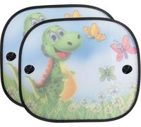 Par de toldos Laterales con ventosas «Magic Fantasy», Dinosaurios Que ahorran Espacio, protección Universal para niños de 44 x 36 cm