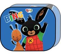 Par de toldos Laterales para Coche Bing para niños y niñas de 44 x 35 cm con gráficos de Bing y Flop sobre Fondo Azul