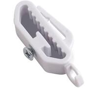 Par de topes de extremo blanco para pistas de tren de borde