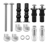 Par de tornillos para asiento de inodoro, kit de montaje de acero inoxidable, asiento de inodoro universal, piezas de reparación