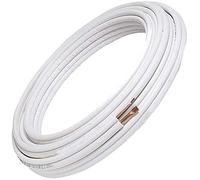 Par de tubos de cobre para aire acondicionado de 1/4" + 3/8", apto para gas R410A R407C R32 (5 metros (5+5))