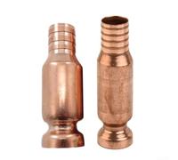 Par de tubos de cobre para sifón con bomba manual para una transferencia eficiente de aceites, combustibles, agua y pinturas entre contenedores