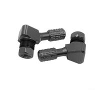 Par de válvulas de boquilla de aire de aluminio mecanizado CNC para ruedas de neumáticos de motocicleta con anodizado duro y sellos de goma (titanio)