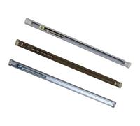 Par de Varillas para Cortinas de Ventana en Acero Galvanizado, Barra de Cortina de Presión Ajustable.Barra de Muelle para Cortinas (DE 87 A 150 cm, BLANCO)