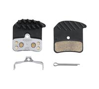 Par de zapatas metálicas de freno de bicicleta con aleta y muelle con chaveta Shimano H03C-MF TU