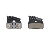 Par de zapatas metálicas para frenos de bicicleta con aleta y muelle Shimano N04C TU