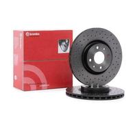 Par Discos Delanteros Brembo 284mm Perforado Abarth 500/595/695 1.4 Utilizados