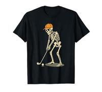 Par for The Bone Golfista Esqueleto Putting Golf Camiseta
