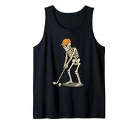Par for The Bone Golfista Esqueleto Putting Golf Camiseta sin Mangas