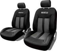 Par Fundas Poliéster Universales Delanteros Coche Negro/Gris SPARCO