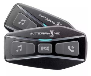 Par Intercomunicador Delgado Moto Casco Bluetooth 5.0 INTERPHONE Ucom 4 Set