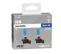 Par Lámparas Bombillas h9 65w Halógeno para Coche Azul-Xe Moto Luz Ultra Blanco