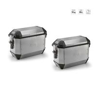 Givi Maletas laterales Trekker Alaska 36 L Monokey Aluminio Plata (par)