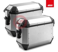 Givi Maletas laterales Trekker Alaska 36 L Monokey Aluminio Plata (par)