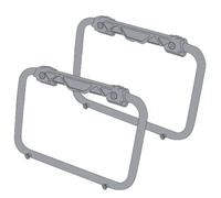 Par Marcos Áspero Maletas Lateral GIVI PL01CAM para Bolsas Monokey/Cam Side