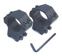Par monturas para Visor telescopico de 30mm de diametro y 11mm de Anchura de Carril (estandar carabina perdigon). Altura 50mm.