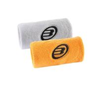 Par Muñequeras Bullpadel Blanco/mandarina Bpmu262