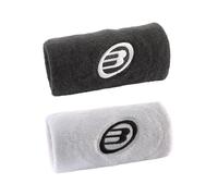 Muñequera de pádel bullpadel bpmu262/012 negro/blanco Talla única