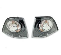 Par Negro Transparente Intermitentes Delanteros Para BMW 2 Puerta E36 Coupe