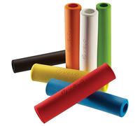 Envío gratis par puños bici velo 130mm 100% silicona ultraligera amarillos