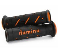 Puños domino xm2 super soft negro-naranja abiertos d 22 mm l 120-125 mm para