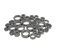 Para 1/10 30 Piezas Kit De Rodamientos De Bolas De Acero Caucho Negro Totalmente Sellado Para Coche RC De 800A Accesorios De Actualización Rodamientos Rc
