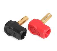 Para 1/10 Juego 2 Tapones Bala Con Disipador Calor Metálico Carcasa Rígida En Forma L Empuñaduras 4 Mm Piezas Mejora Para Coche RC Todoterreno RC Reemplazos Repuestos