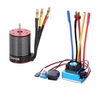 Para 1/8 1/10 3650 Motor Sin Escobillas De 3600KV 4500KV 5200KV Y ESC De 120A Para Coches De Control Remoto De Drifting Carreras Todoterreno Y Monster Trucks Rc ElectróNico Esc(4500KV)