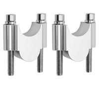 Para 1 Par De Abrazaderas De Barra Universales Para Barras De 22 Mm Para ATV Para Scooters Para Elevación De 30 Mm Barra Manillar Elevador(Silver)